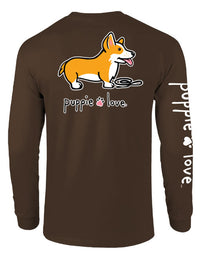 CORGI PUP, ADULT LS (PRINTED TO ORDER) - Puppie Love