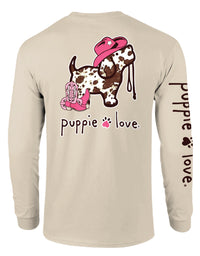COW PRINT PUP, ADULT LS - Puppie Love
