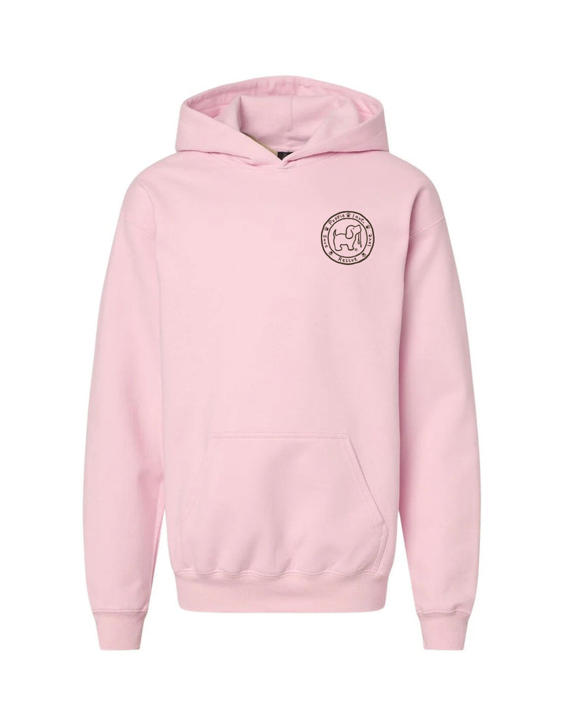 COW PRINT PUP, YOUTH HOODIE - Puppie Love