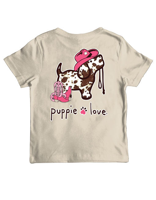 COW PRINT PUP, YOUTH SS - Puppie Love