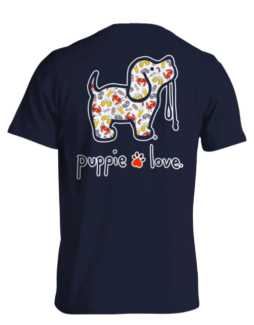 CRABS AND BEER PATTERN PUP - Puppie Love