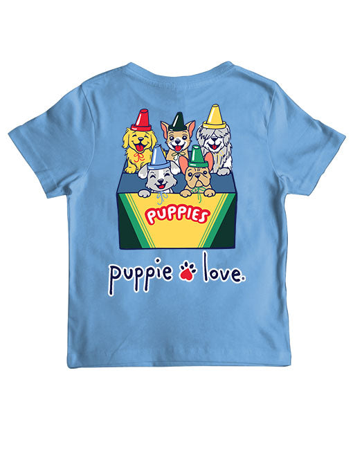 CRAYON PUPS, YOUTH SS (PRE-ORDER, SHIPS IN 2 WEEKS) - Puppie Love