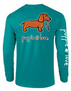 DACHSHUND PUP (SHORT HAIR), ADULT LS (PRINTED TO ORDER) - Puppie Love