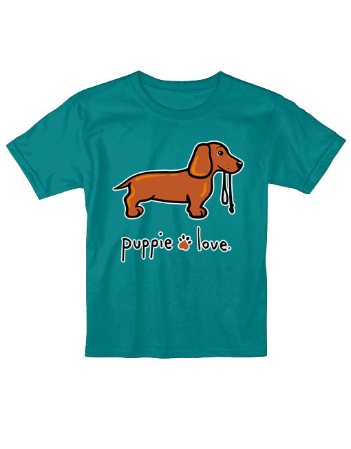 DACHSHUND PUP (SHORT HAIR), YOUTH SS (PRINTED TO ORDER) - Puppie Love