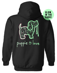 DANCING SKELETONS PUP, ADULT HOODIE