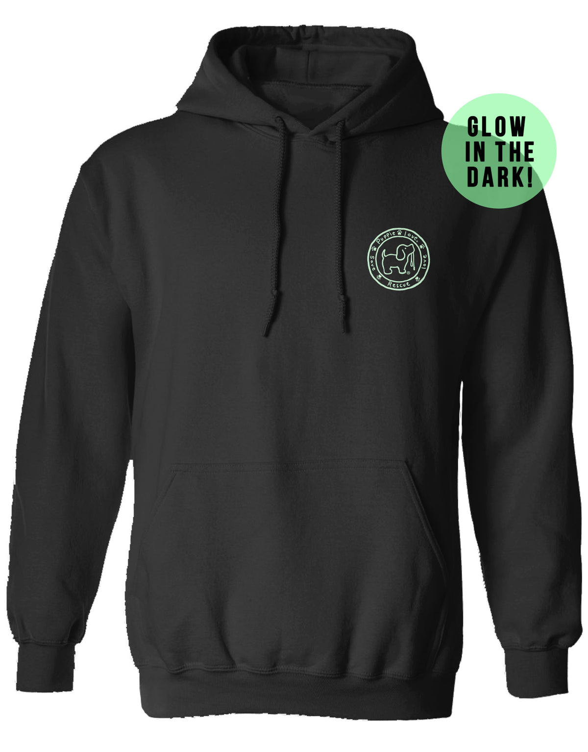 DANCING SKELETONS PUP, ADULT HOODIE