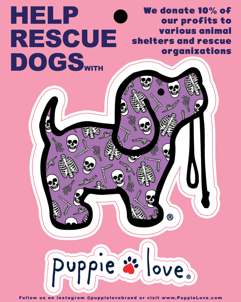 SKELETONS PUP DECAL - Puppie Love