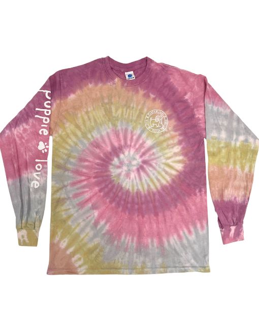 DESERT ROSE TIE DYE PUP, ADULT LS - Puppie Love