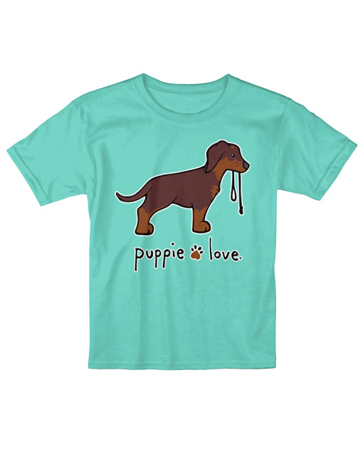 DOBERMAN PUP (RED AND RUST), YOUTH SS (PRINTED TO ORDER) - Puppie Love