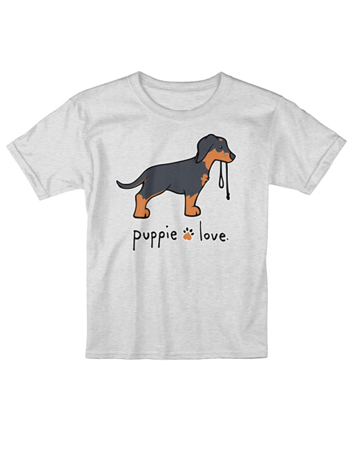 DOBERMAN PUP (BLACK AND RUST), YOUTH SS (PRINTED TO ORDER) - Puppie Love