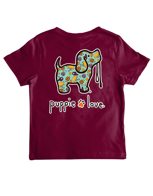 FALL FOOTBALL PUP, YOUTH SS (PRINTED TO ORDER) - Puppie Love