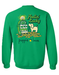 FEELIN' LUCKY SLOTS PUP, ADULT SWEATSHIRT - Puppie Love