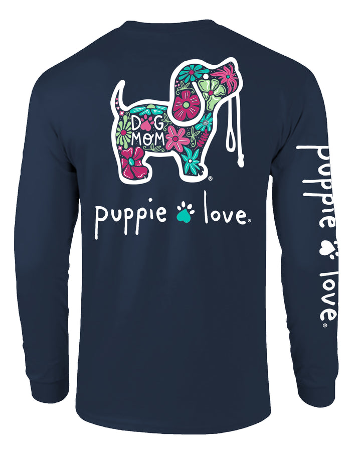 FLORAL DOG MOM, ADULT LS