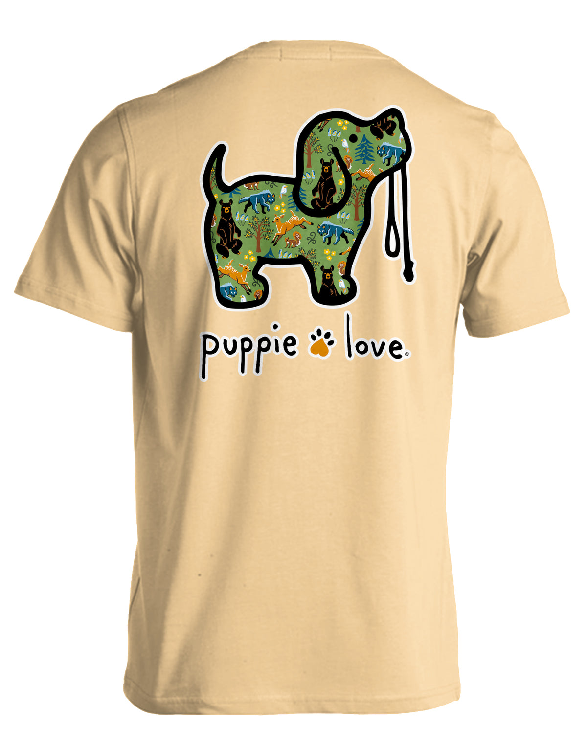 FOREST PATTERN PUP PUPPIE LOVE