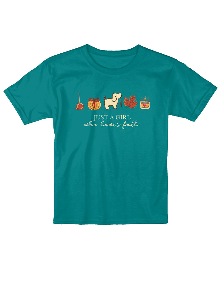 GIRL FALL PUP, YOUTH SS