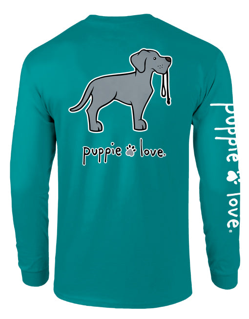 GREAT DANE PUP (BLUE), ADULT LS (PRINTED TO ORDER) - Puppie Love