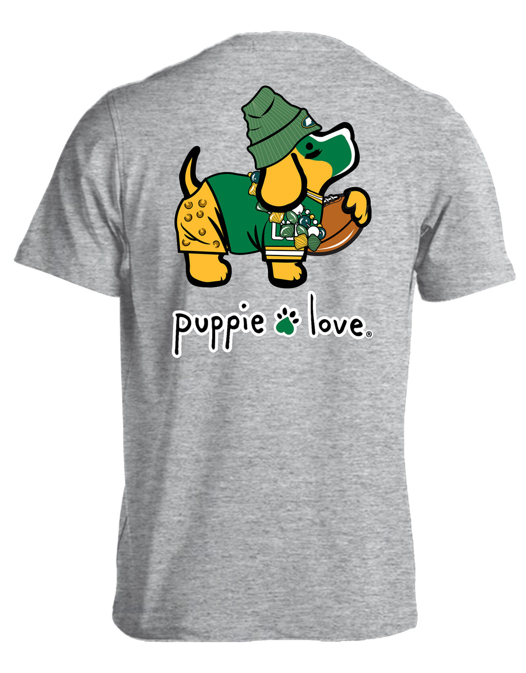 GREEN AND YELLOW MASCOT PUP - Puppie Love