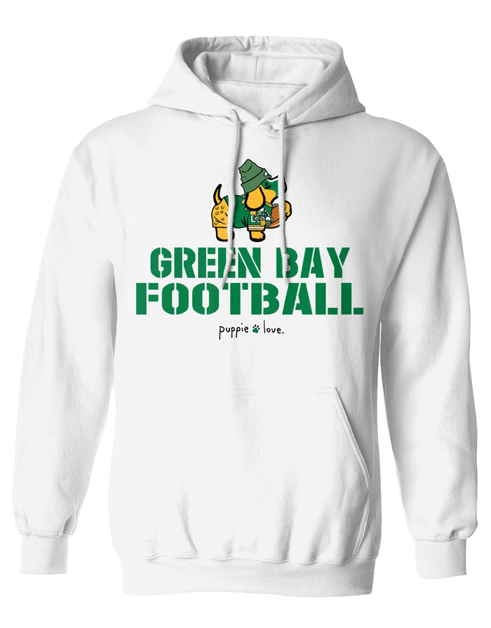 GREEN BAY FOOTBALL PUP, ADULT HOODIE