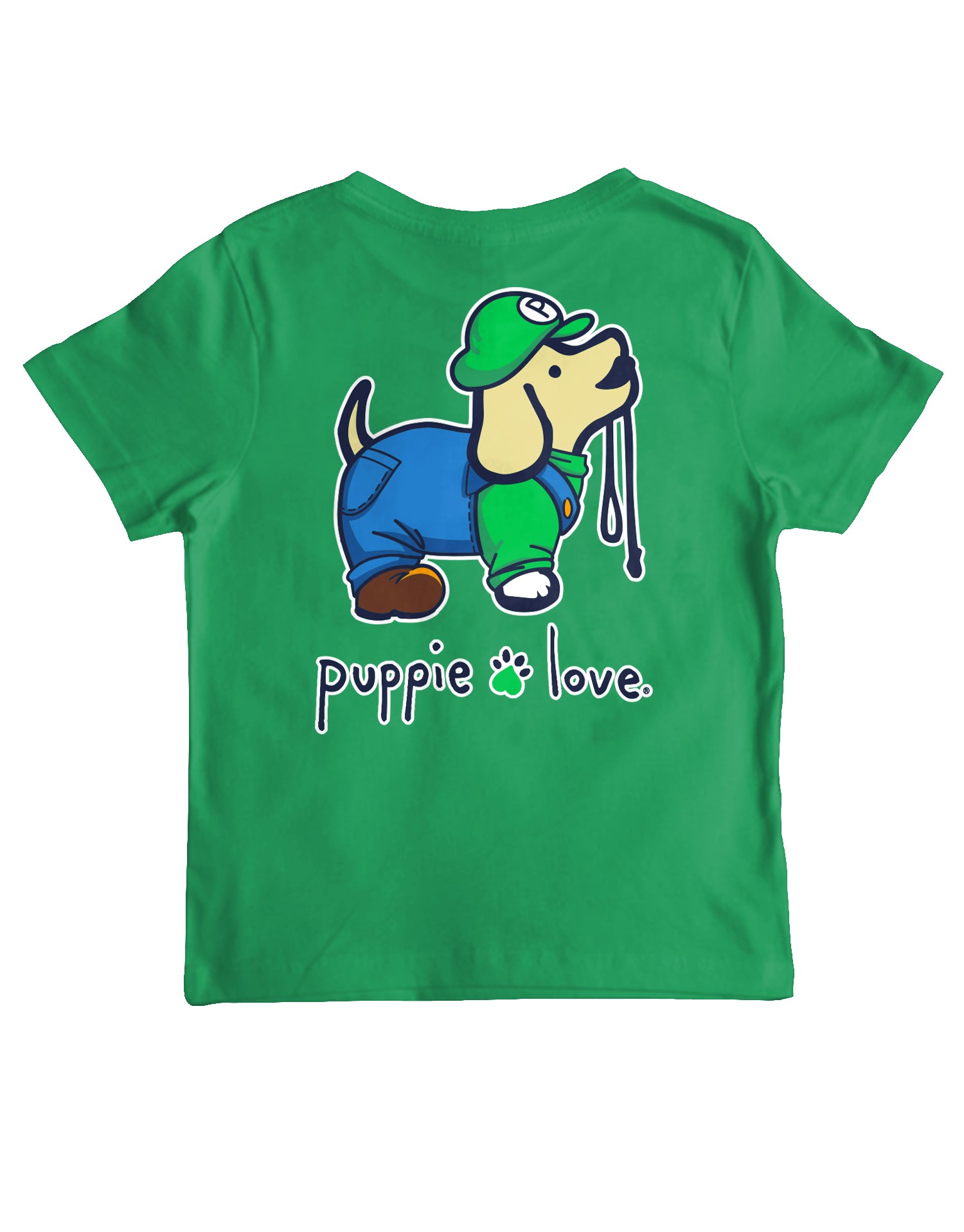 Green Brother Dog Youth Shirt - Kids Gaming Pup Tee | Puppie Love
