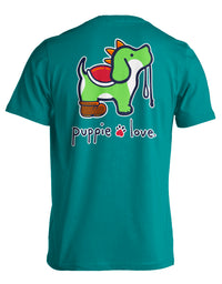 GREEN DINO PUP PUPPIE LOVE