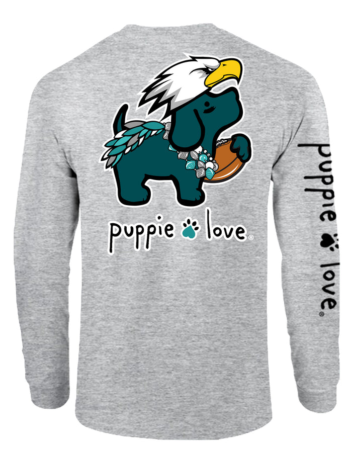 GREEN MASCOT PUP, ADULT LS (PRE-ORDER, SHIPS IN 2 WEEKS) - Puppie Love