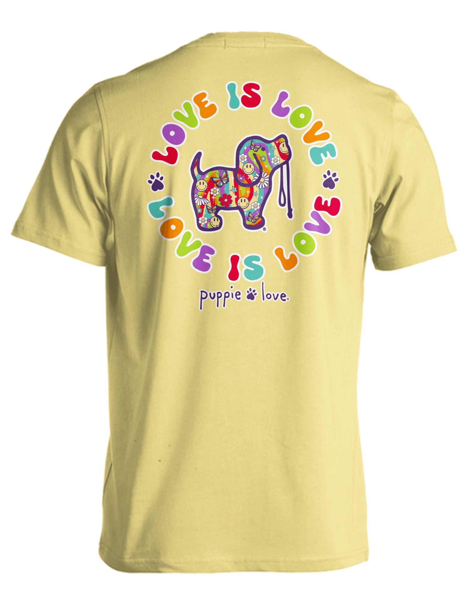 Groovy Pride Pup T-Shirt - LGBTQ+ Dog Tee | Puppie Love
