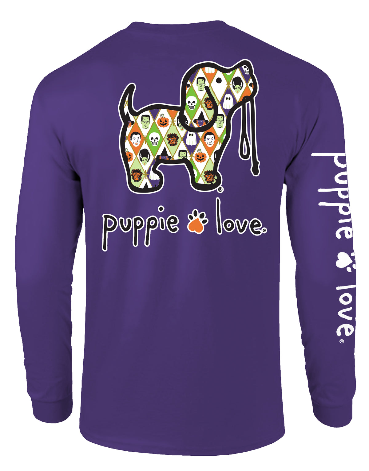 HALLOWEEN ARGYLE PUP, ADULT LS