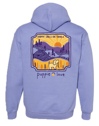 HAPPY TAILS ON TRAILS PUP, ADULT HOODIE - Puppie Love