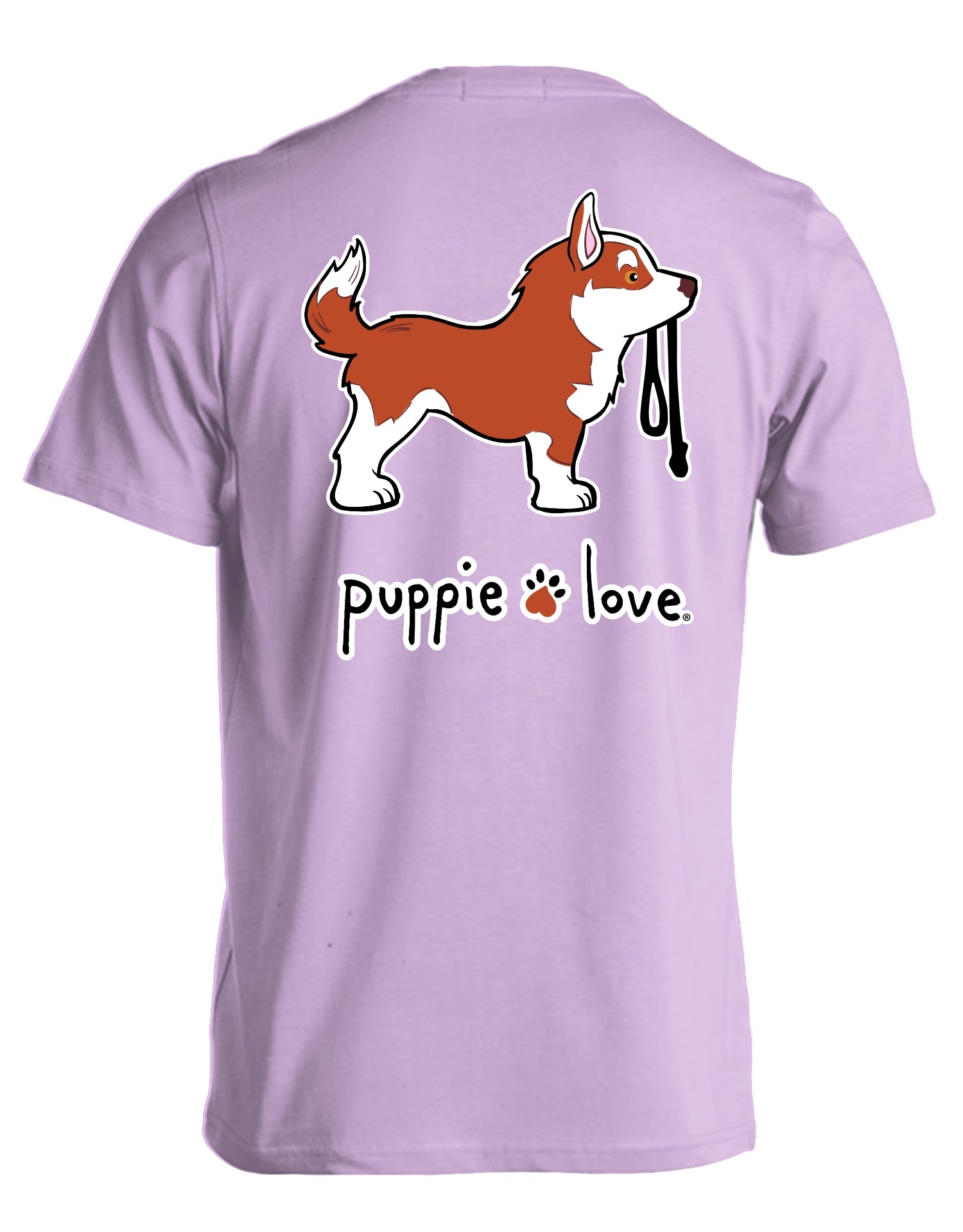 Red & White Husky Pup T-Shirt - Husky Dog Tee | Puppie Love