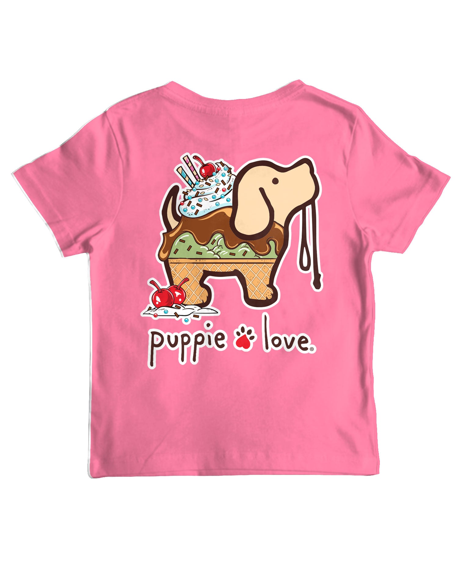 ‪‪❤︎‬ pupu ‪‪❤︎‬ Ice Cream Sundae Dog Youth Shirt - Kids Summer Tee | Puppie Love