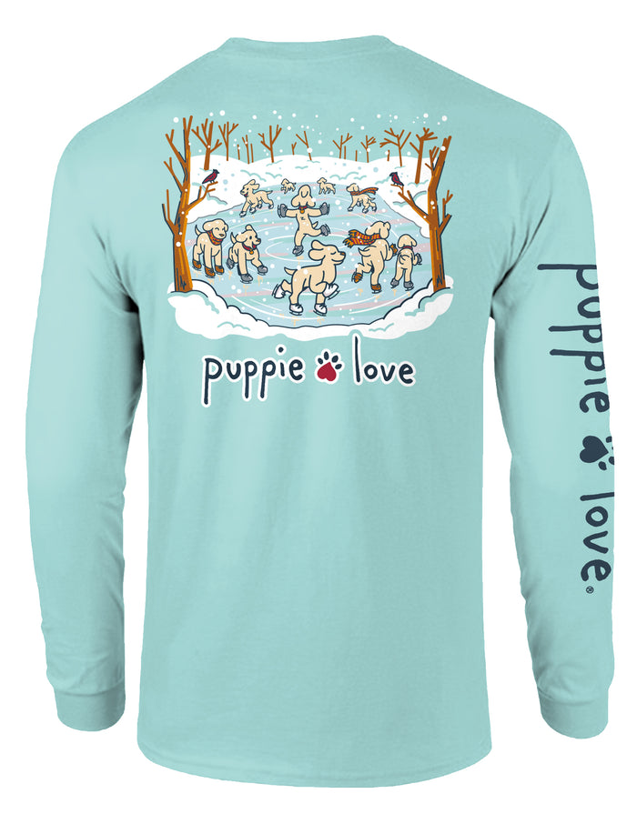 ICE SKATING PUPS, ADULT LS