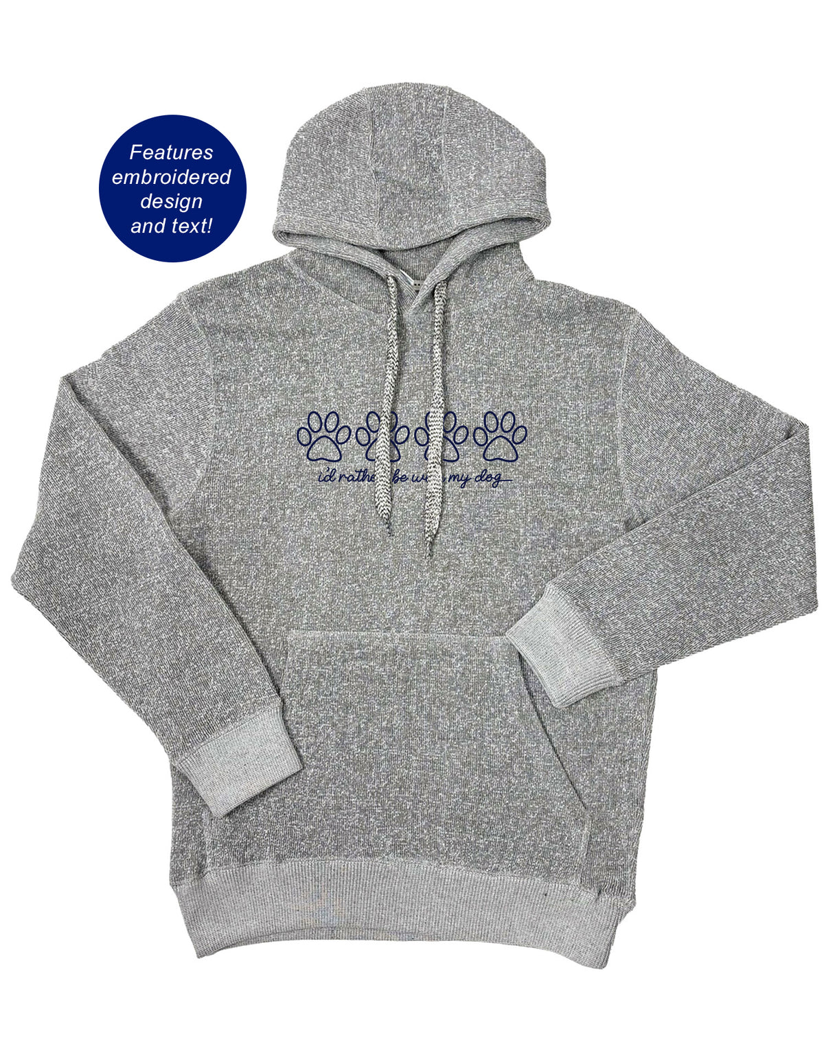 I'D RATHER BE WITH MY DOG, NANTUCKET HOODIE