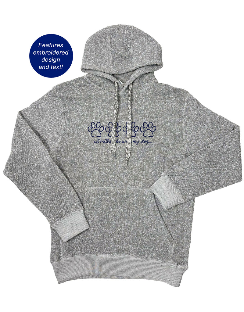 I'D RATHER BE WITH MY DOG, NANTUCKET HOODIE - Puppie Love