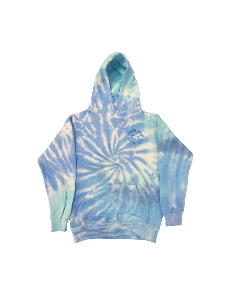 TIE DYE #4 PUP, YOUTH HOODIE - Puppie Love