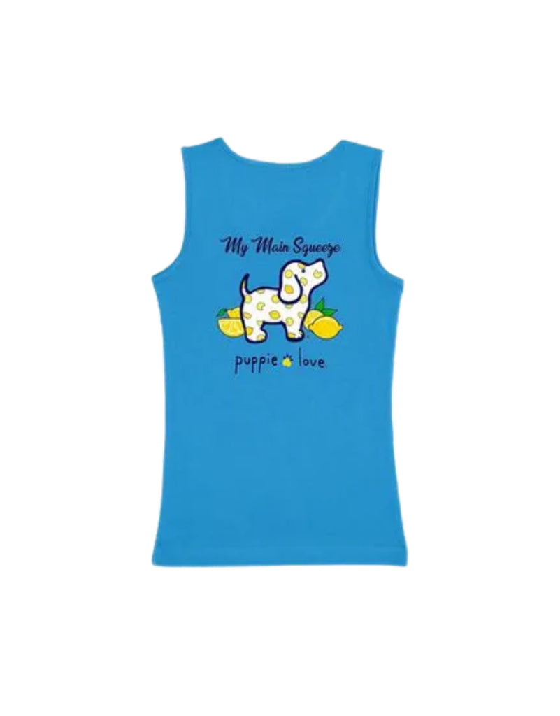 LEMON PUP, GIRLS TANK TOP - Puppie Love