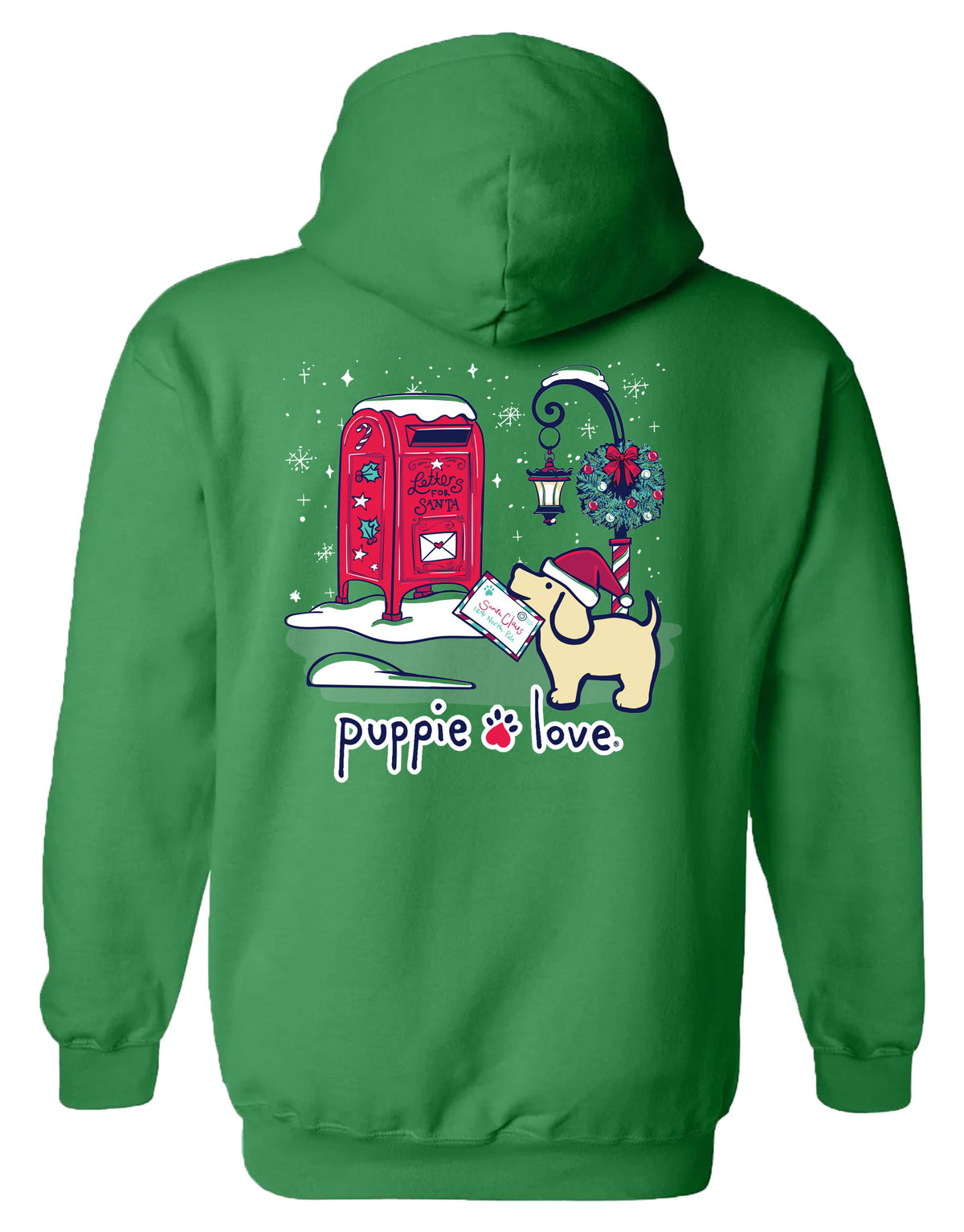 LETTERS TO SANTA PUP, ADULT HOODIE