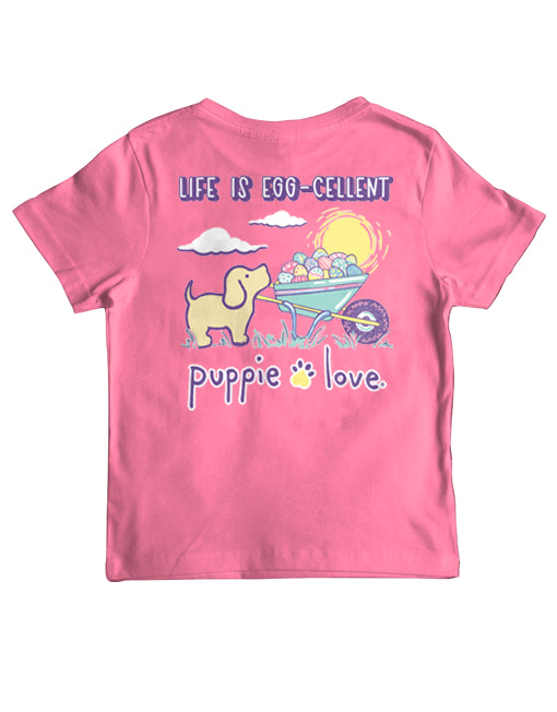 LIFE IS EGG-CELLENT, YOUTH SS (PRINTED TO ORDER) - Puppie Love