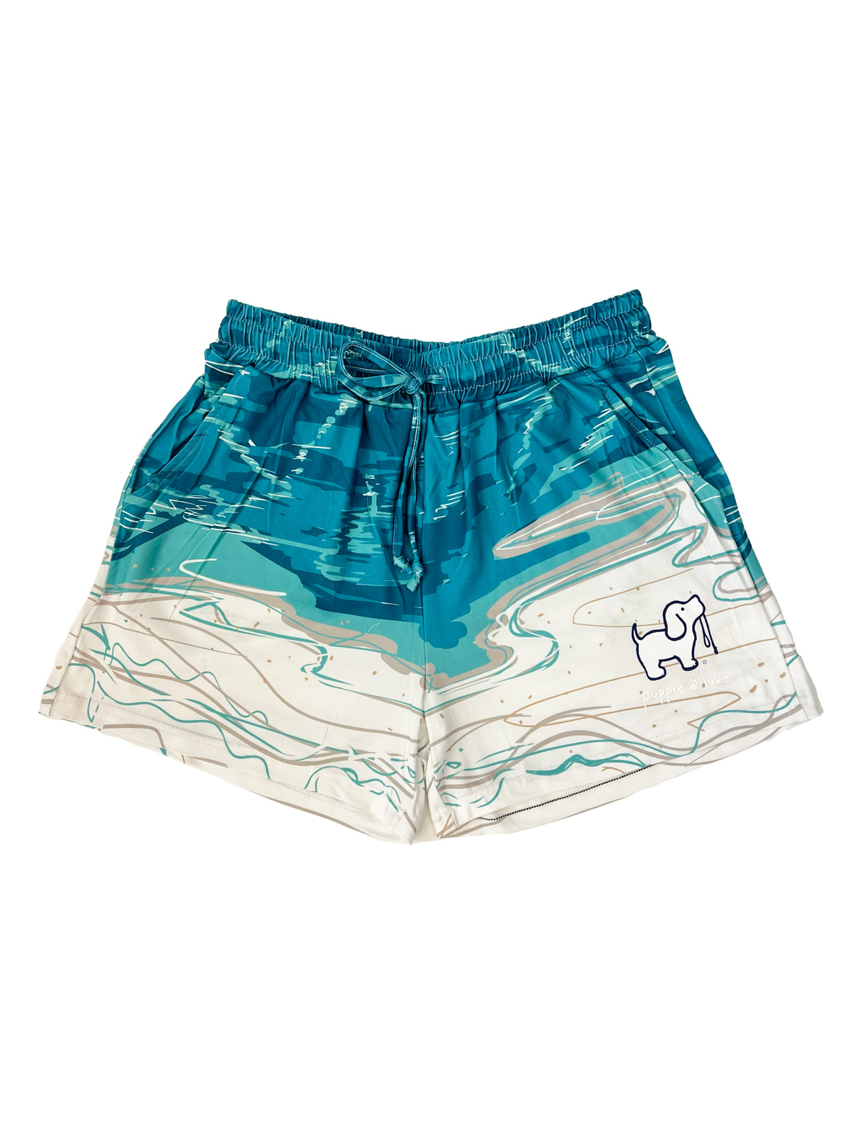 BEACH PUP LOUNGE SHORTS - Puppie Love