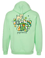 LUCKY DOG CLOVER PUP, ADULT HOODIE (PRE-ORDER, SHIPS IN 2 WEEKS) - Puppie Love