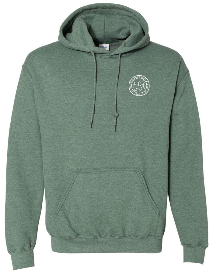 LUCKY DOG ENERGY, ADULT HOODIE - Puppie Love