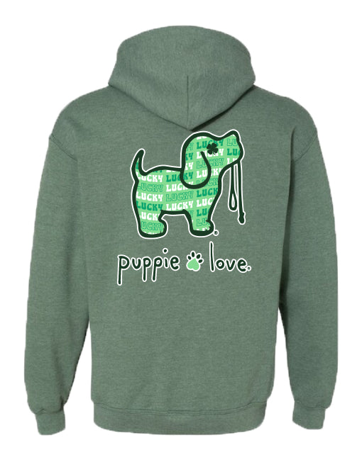 LUCKY PUP, ADULT HOODIE - Puppie Love