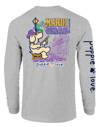 MARDI GRAS BANJO PUP, ADULT LS - Puppie Love