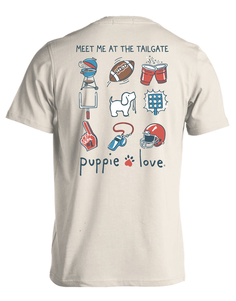 MEET ME AT THE TAILGATE PUP PUPPIE LOVE