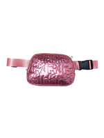 METALLIC BELT BAG, PINK - Puppie Love