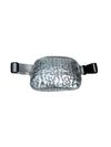 METALLIC BELT BAG, SILVER - Puppie Love