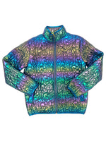 METALLIC QUILTED JACKET, IRIDESCENT - Puppie Love