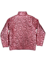 METALLIC QUILTED JACKET, PINK - Puppie Love