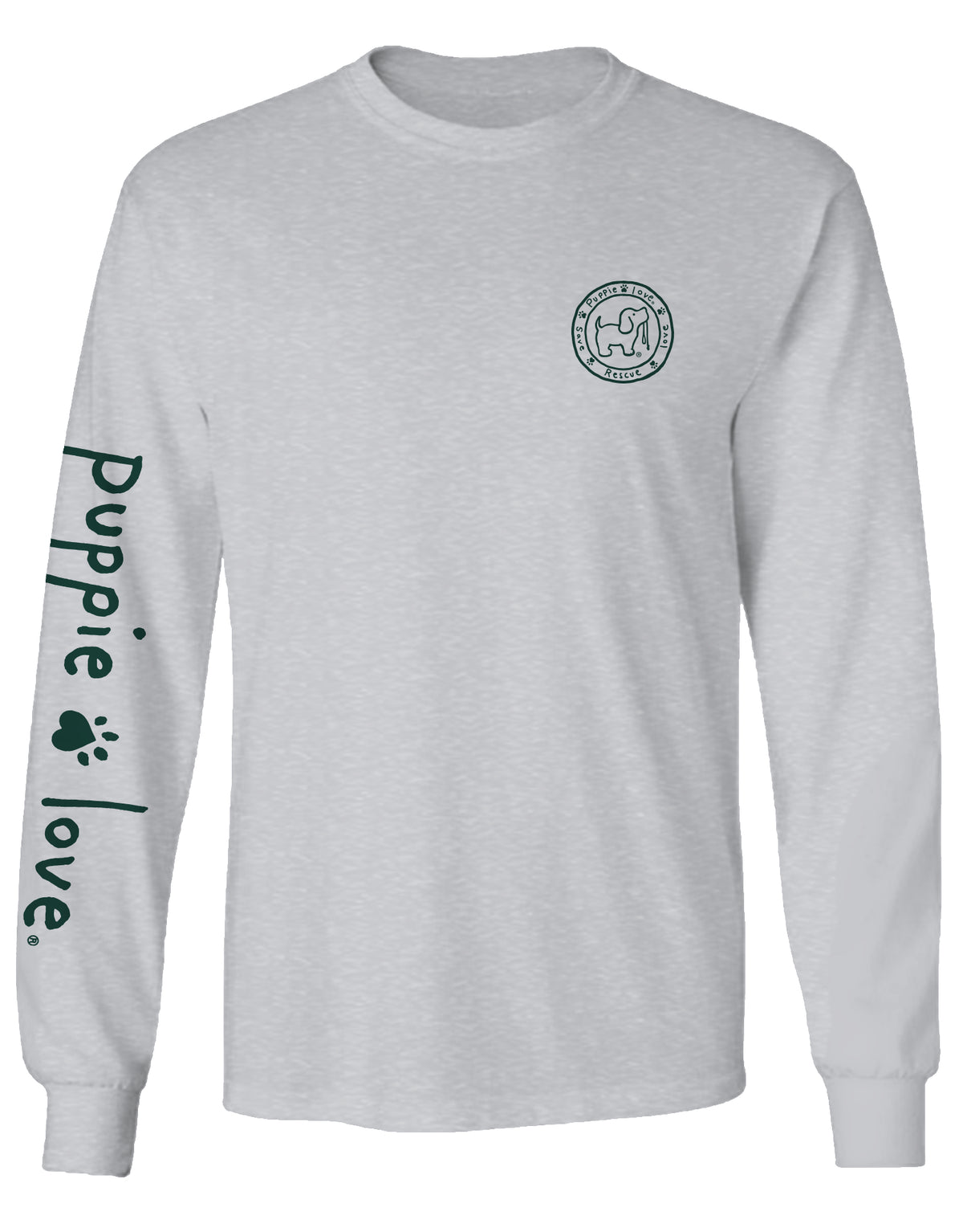 MOUNTAIN BIKER PUP, ADULT LS PUPPIE LOVE