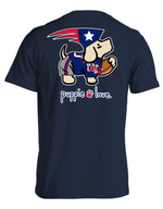 NAVY RED AND SILVER MASCOT PUP (PRINTED TO ORDER) - Puppie Love