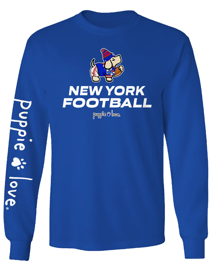 NEW YORK FOOTBALL PUP (BLUE), ADULT LS